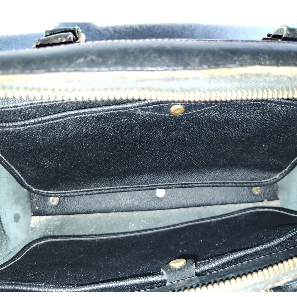 Dooney & Bourke Doctors Satchel Black Pebbled AWL Leather Satchel Handbag Purse - Picture 4 of 11